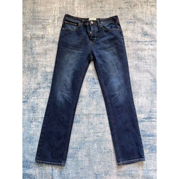 J by Jasper Conran Straight Fit Button Fly Jeans Men's 34 / 32 - Picture 1 of 7